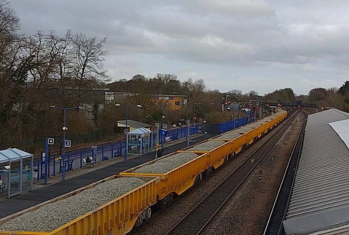 Ballast train at Princes Risborough